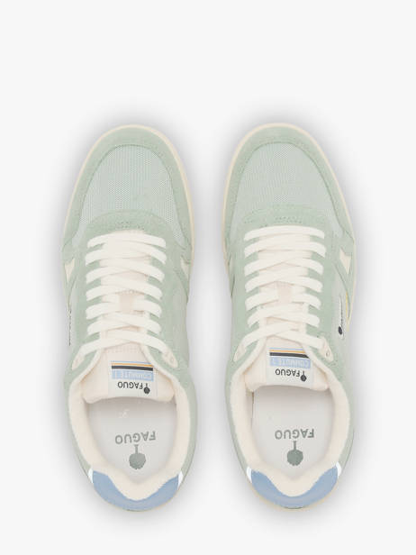 Sneakers Uit Leder Faguo Groen men 26CG9202 ander zicht 3